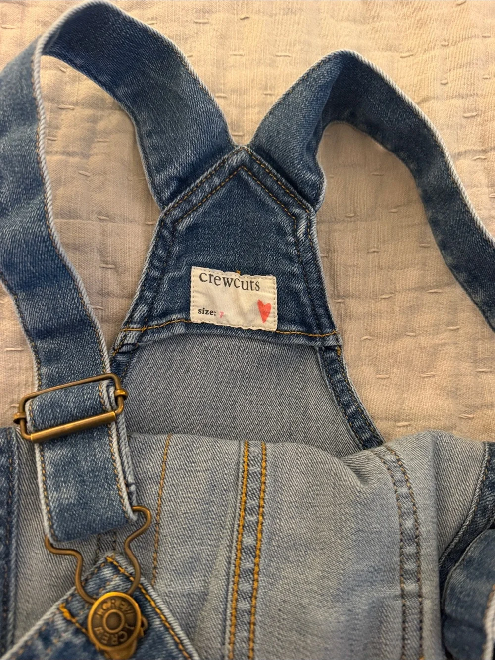 Crewcuts Girls Blue Denim Overalls